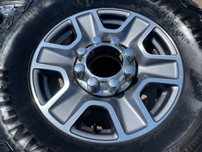 18" Ford F-250 F-350 Lariat FX-4 OEM wheels 10480 10298 tires GOODEYAR M/T 35"