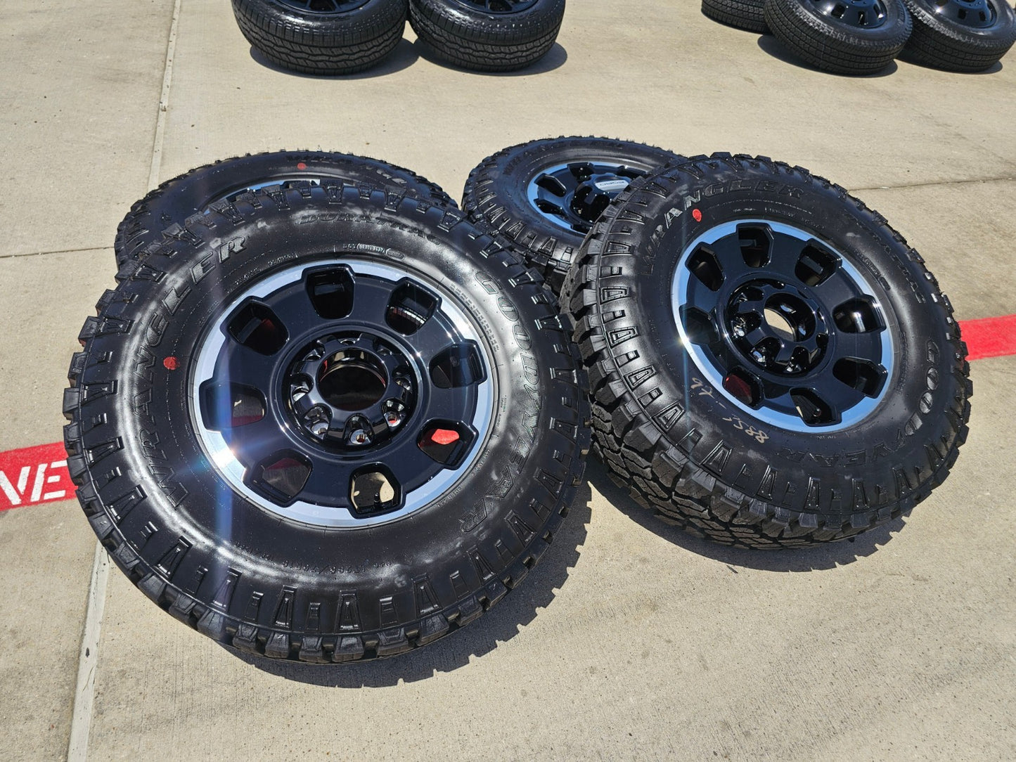 18" Ford F-250 F-350 OEM TREMOR rims wheels 10482 tires SET DURATRAC R/T 35" NEW