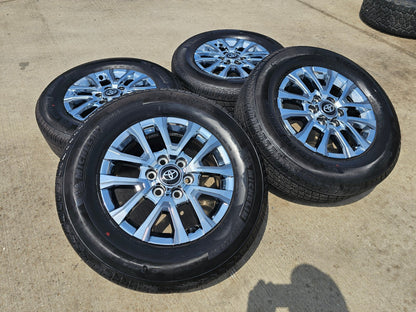 18" Toyota Tacoma LIMITED OEM chrome wheels rims 4260 4Runner 2025 NEW MICHELIN