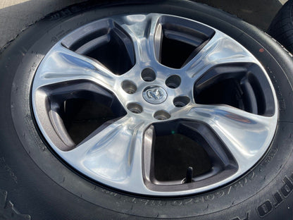 20" Dodge Ram 1500 OEM Laramie wheels rims 2674 tires 2022 2023 2024 2025 NEW