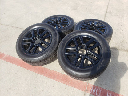 20" Lexus LX570 Toyota Land Cruiser OEM 74280 black wheels rims NEW