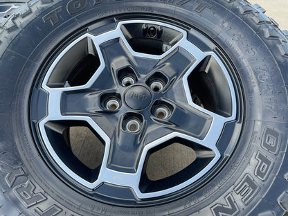 17" Jeep Wrangler RUBICON OEM wheel rim 9259 black single