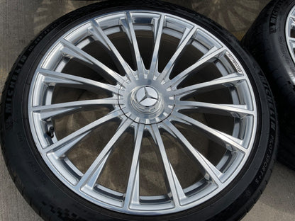 21" Mercedes S63 S550 S600 MAYBACH AMG OEM wheels rims MICHELIN 2024 2025 2026