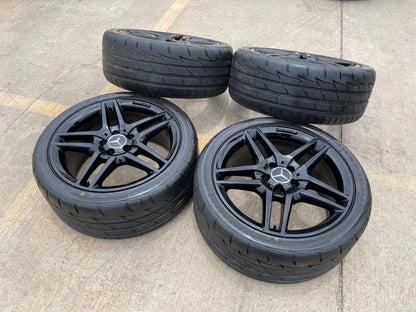 18" Mercedes E350 E550 C300 C E S Class AMG OEM 85458 85398 wheels rims tires