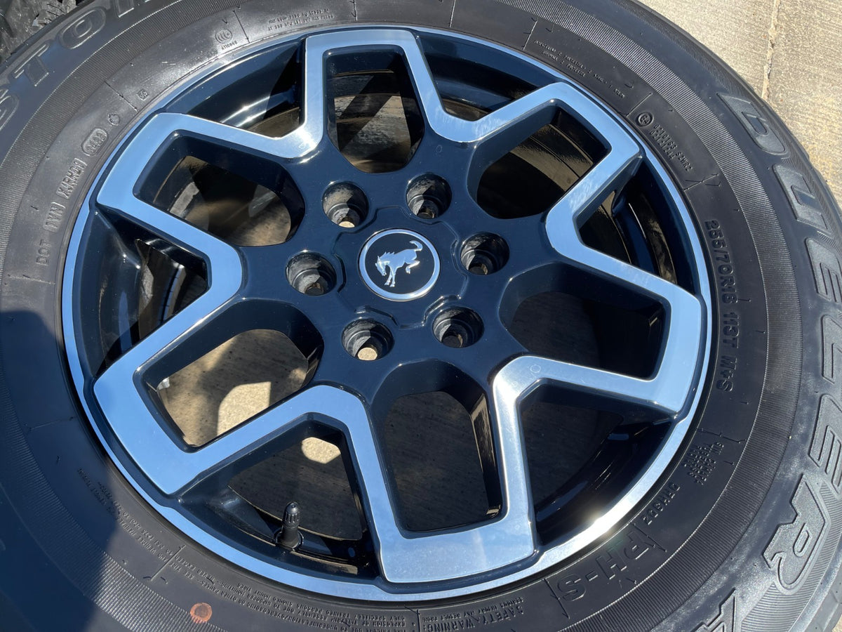 18" Ford Bronco wheels rims black 95213 Ranger SET 2022 2023 2024 2025 2026 2027