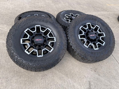 18" GMC Sierra AT4X Chevy Trail Boss 2500 OEM 14136 wheels rims GOODYEAR 35"