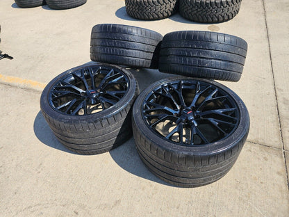 19x10 20x12 Chevy Corvette Z06 STINGRAY C7 OEM wheels rims 5734 5736 black