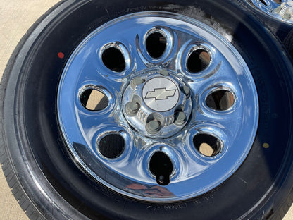 17" Chevy Tahoe Silverado Suburban Z71 OEM 5223 8069 wheels rims SET BRIDGESTONE