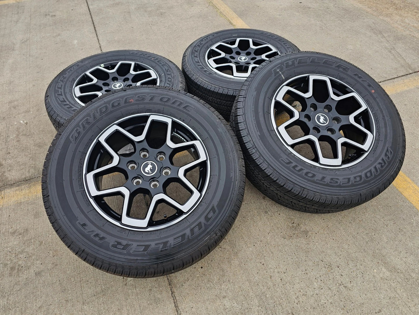 18" Ford Ranger Bronco wheels rims 10389 95213 black 2022 2023 2024 2025 NEW