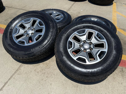 17" Jeep Wrangler Gladiator OEM Rubicon wheels rims 9118 tires