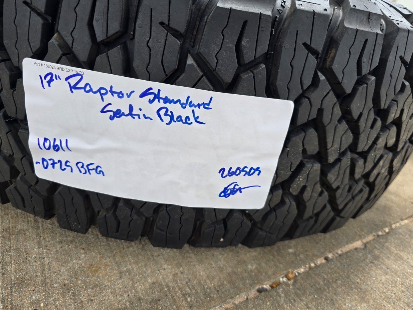 17" Ford F-150 Raptor OEM 10611 rims wheels Bronco 2025 2026 2027 BFG 33" NEW