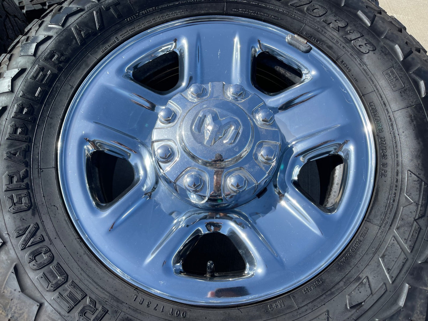 18" Dodge Ram 2500 3500 STEEL chrome OEM 2473 wheels rims NITRO