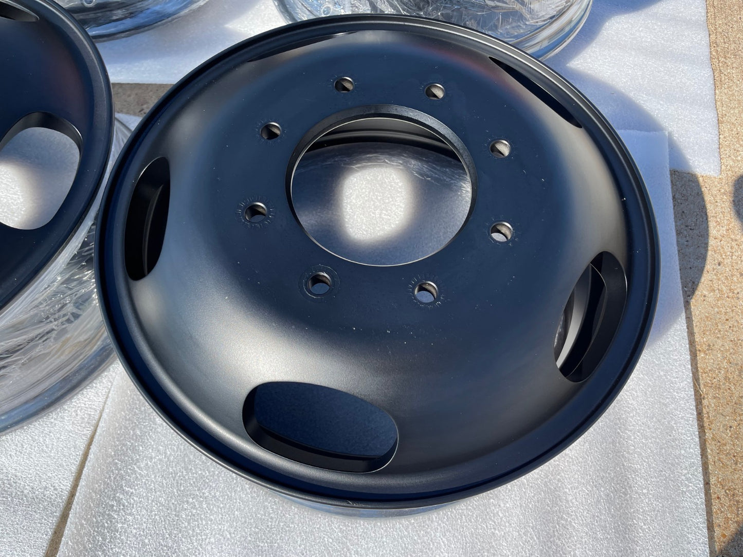 17" Ford F-350 Dually OEM 3618 3619 black rims wheels NEW