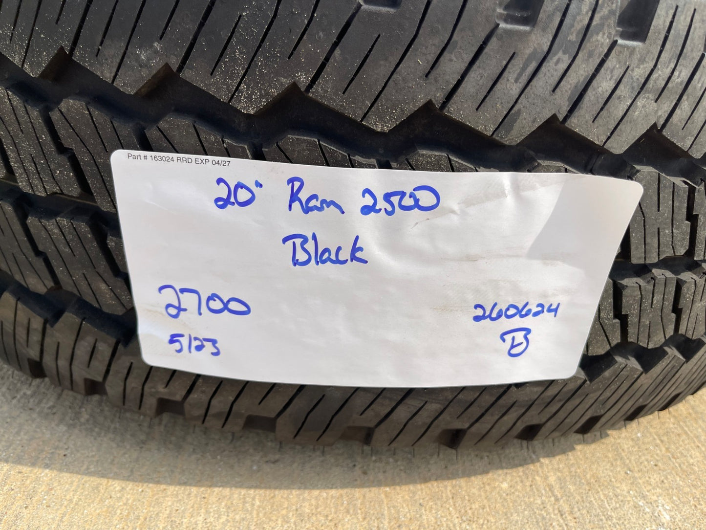 20" Dodge Ram 2500 3500 LARAMIE OEM 2700 wheels rims 2024 2025 2026 2027 NEW