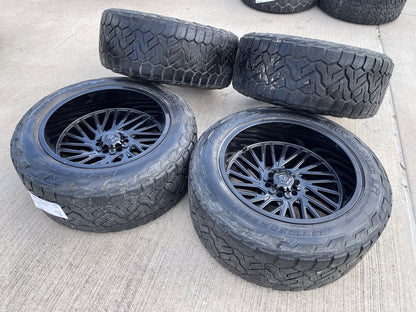 22x12 TIS 553B Chevy Silverado Ford F-150 RAM wheels rims 6x139 6x135