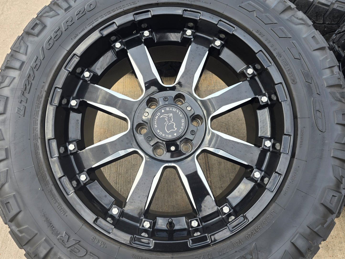 20x9 20" Black Rhino Sierra Chevy Silverado RAM Tacoma wheels rims 6x139 6x5.5