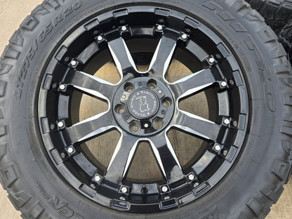 20x9 20" Black Rhino Sierra Chevy Silverado RAM Tacoma wheels rims 6x139 6x5.5