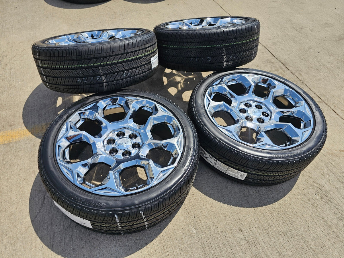 NEW 24" GMC Yukon Sierra Tahoe Cadillac Escalade V OEM wheels rims SET NEW