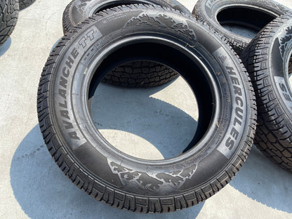 (4) 275/65/20 Hercules Avalanche TT Winter tires 275/65R20 LT 10 ply LR E 126R