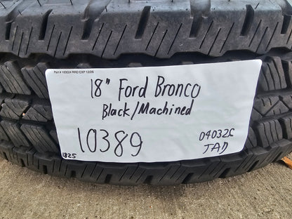 18" Ford Bronco wheels rims tires black 95213 Ranger tires BRIDGESTONE DUELER AT