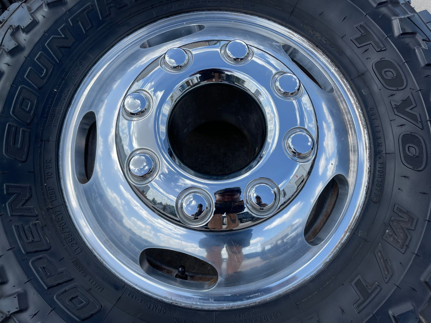 17" Ford F-350 Dually OEM 3618 3619 rims wheels SET tires TOYO M/T 33"