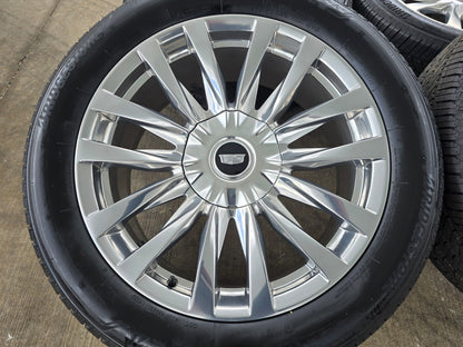22" Cadillac Escalade Platinum OEM wheels rims 95026 4873 tires DISCOUNTED