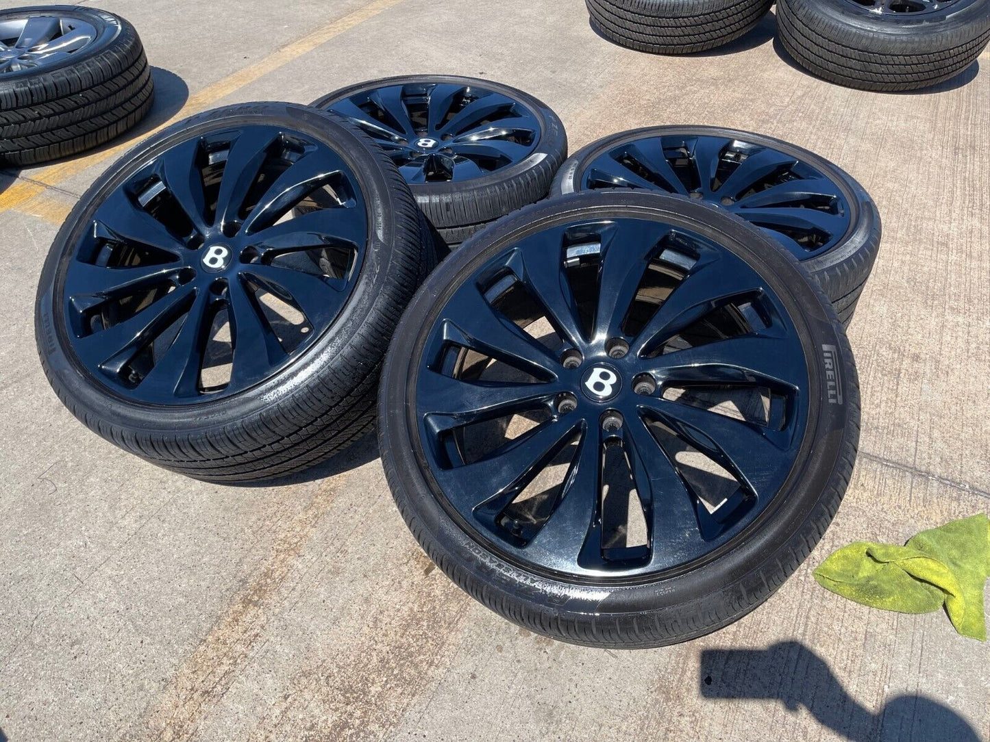 22" Bentley Continental GT AZURE OEM wheels rims black Mulliner Flying Spur