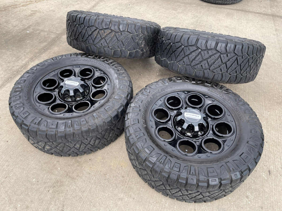 20" Ford F-250 F-350 OEM TREMOR wheels rims SET 10299 10484 SET NITRO 35"