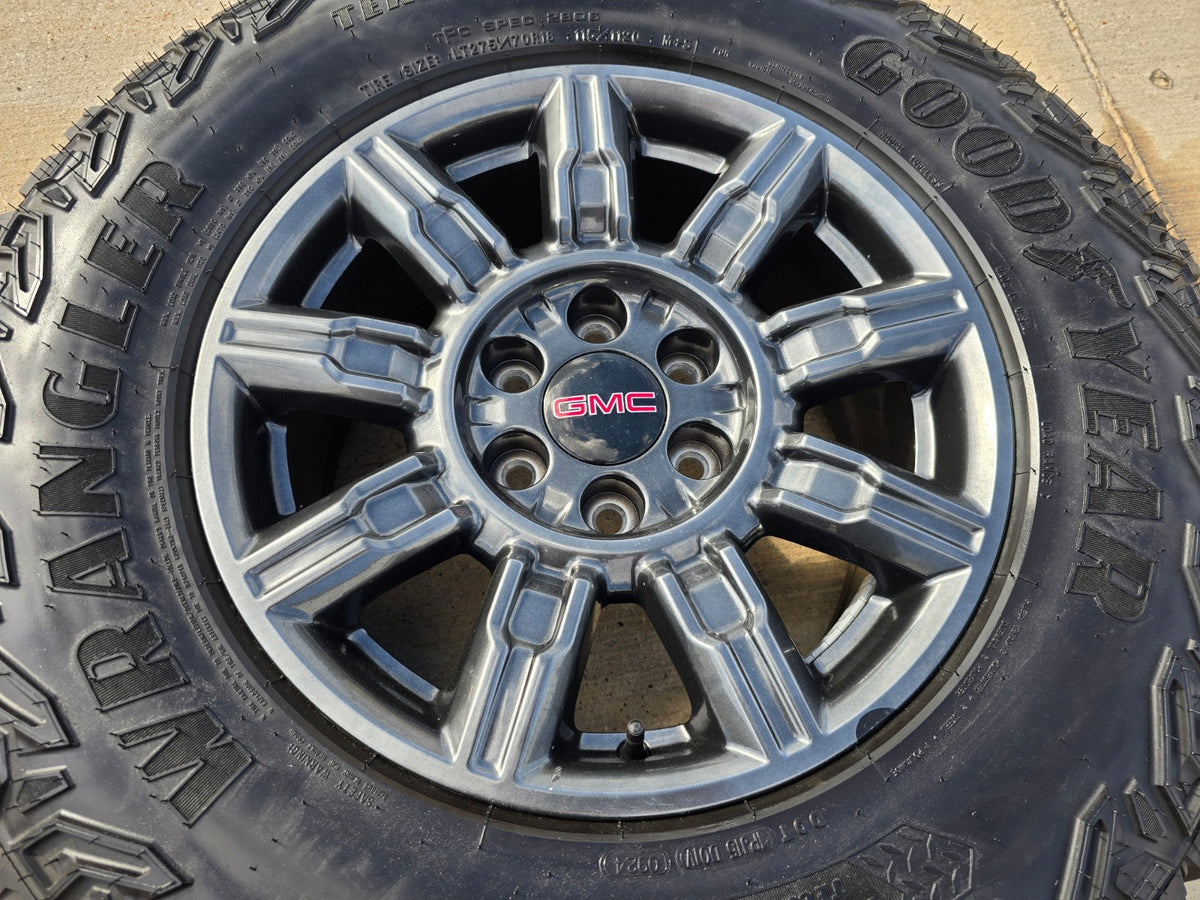 18" GMC Sierra AT4X Chevy Silverado OEM 14131 wheel rim GOODYEAR A/T NEW