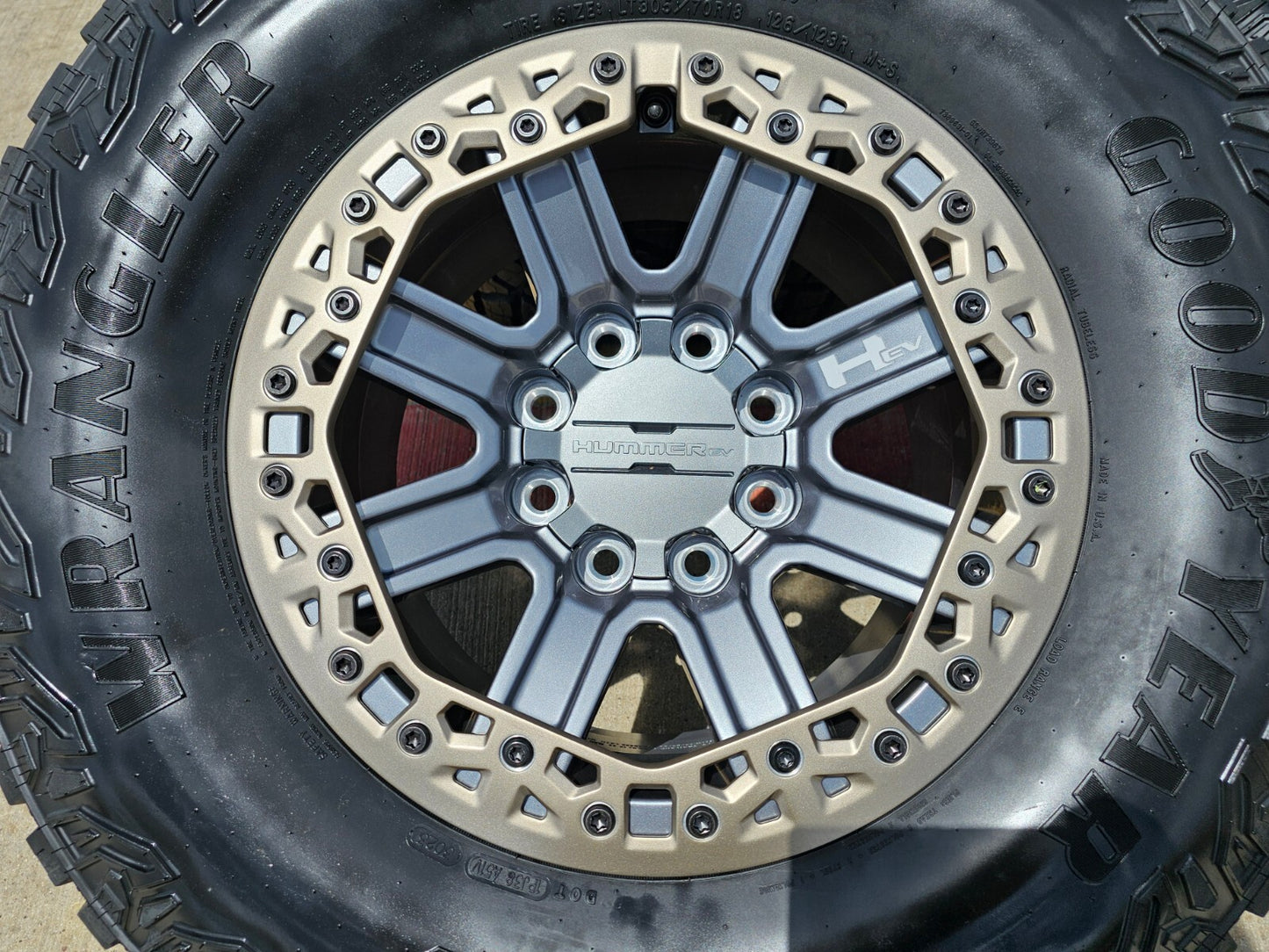 18" Hummer Grazen beadlock EV HEV 2500 OEM wheels rims 2024 2025 2026 2027 NEW