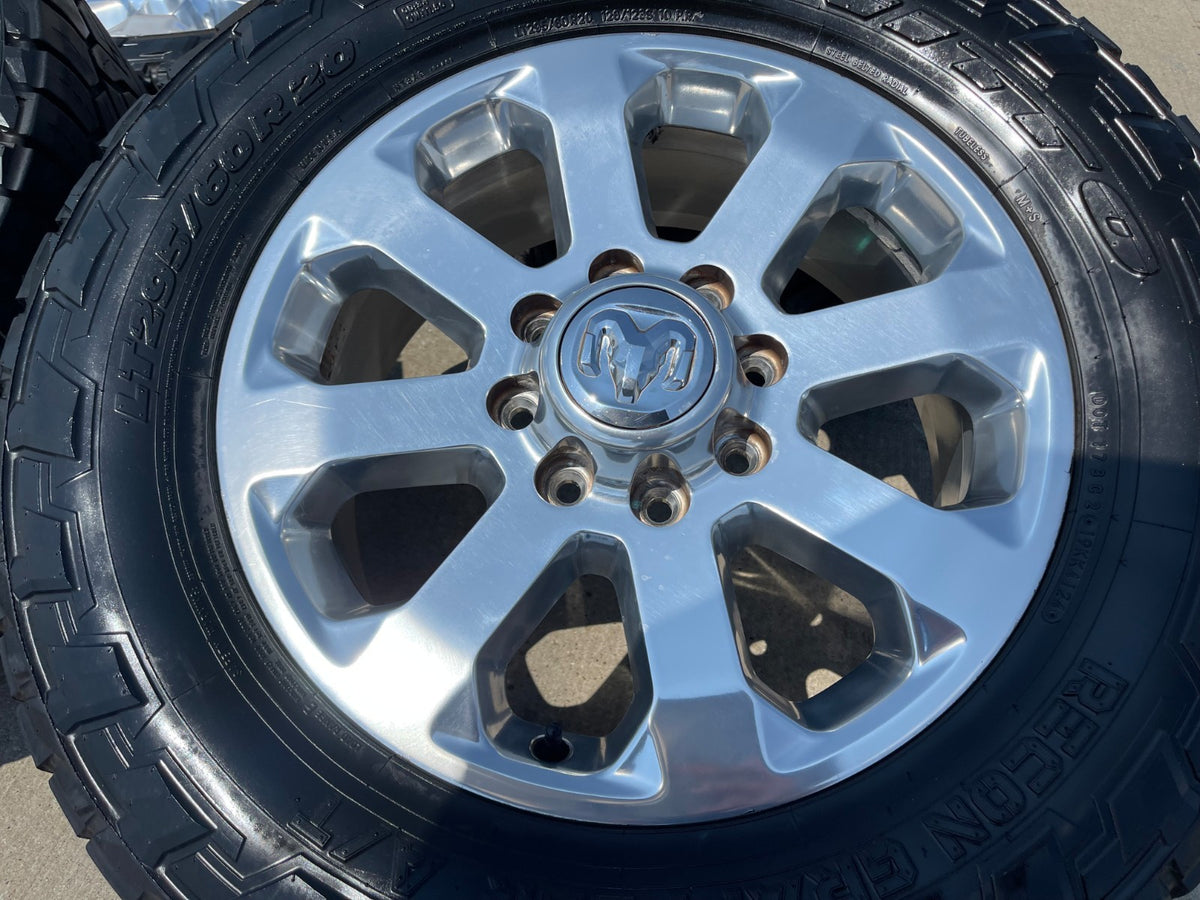 20" Dodge Ram 2500 3500 LARAMIE OEM 2700 wheels rims tires SET NITRO 34"