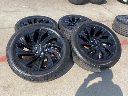 22" Lincoln Navigator OEM 10665 rims wheels BLACK LABEL 2025 2026 MICHELIN NEW