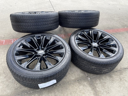 24" Cadillac Escalade V OEM ONYX wheels rims 2023 2024 2025 2026 BRIDGESTONE