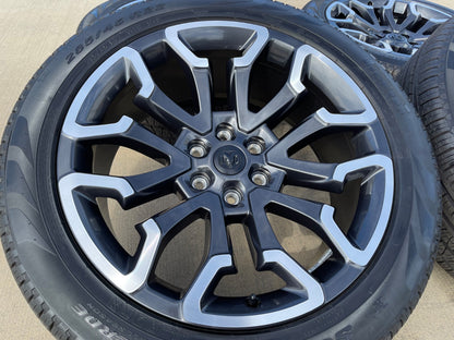 22" Dodge Ram 1500 OEM 95987 LIMITED Laramie wheels rims 2025 2026 2027 SET NEW