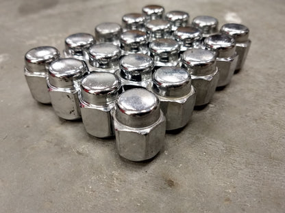(20) OEM Toyota Tundra lug nuts polished 14x1.5 steel LX570 Sequoia Land Cruiser
