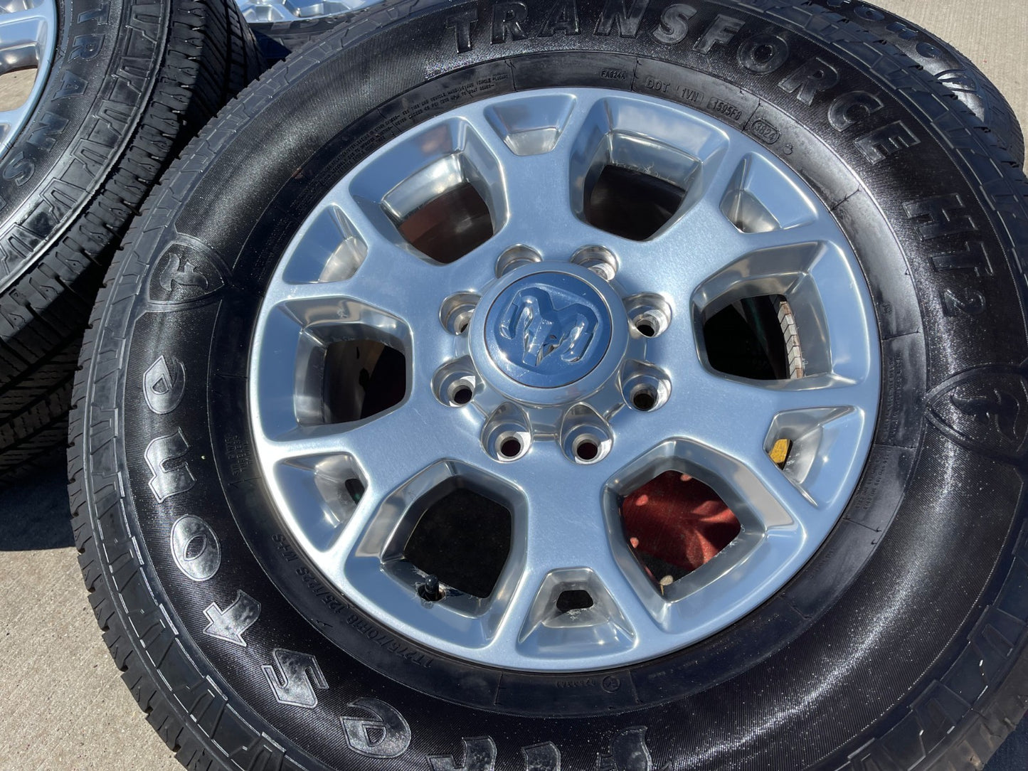 18" Ram 2500 3500 Laramie Power Wagon OEM wheels rims 2693 tires FIRESTONE H/T2