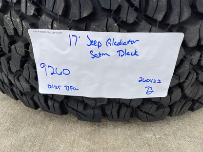 17" Jeep Wrangler Rubicon OEM 9260 wheels rims Gladiator tires BFG KO2 A/T 33"