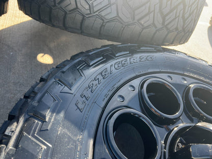 20" Ford F-250 F-350 OEM black TREMOR wheels rims 10299 A/T tires 2024 2025 NEW