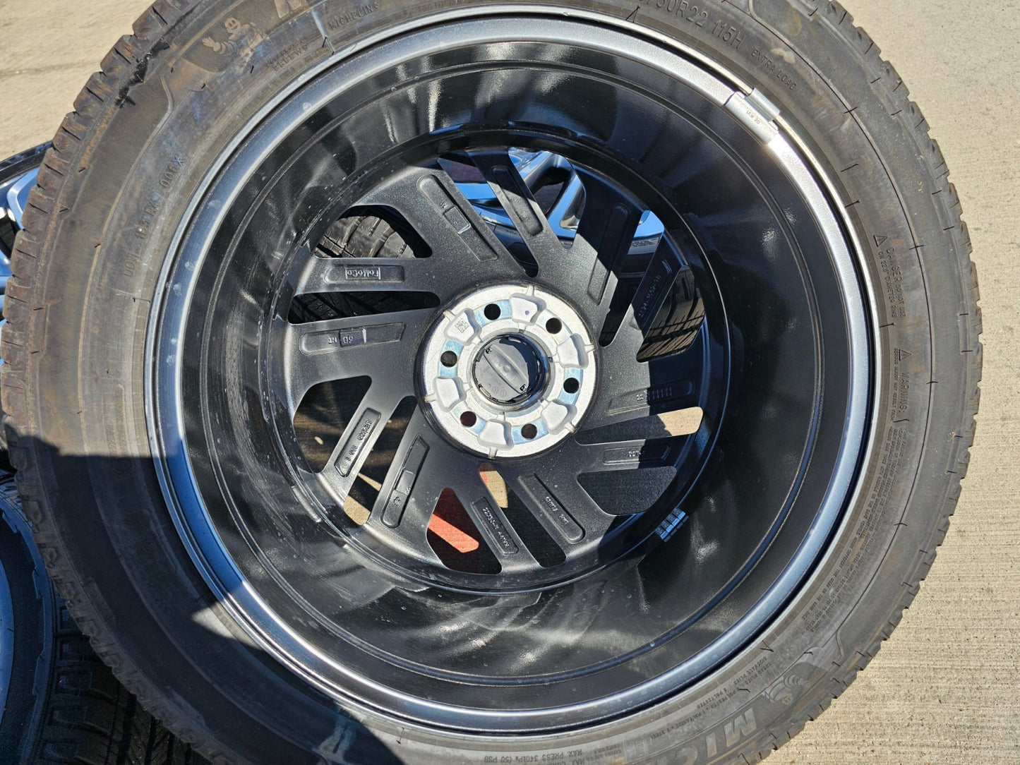 22" Lincoln Navigator OEM 94225 rims wheels BLACK LABEL 2025 2026 MICHELIN NEW
