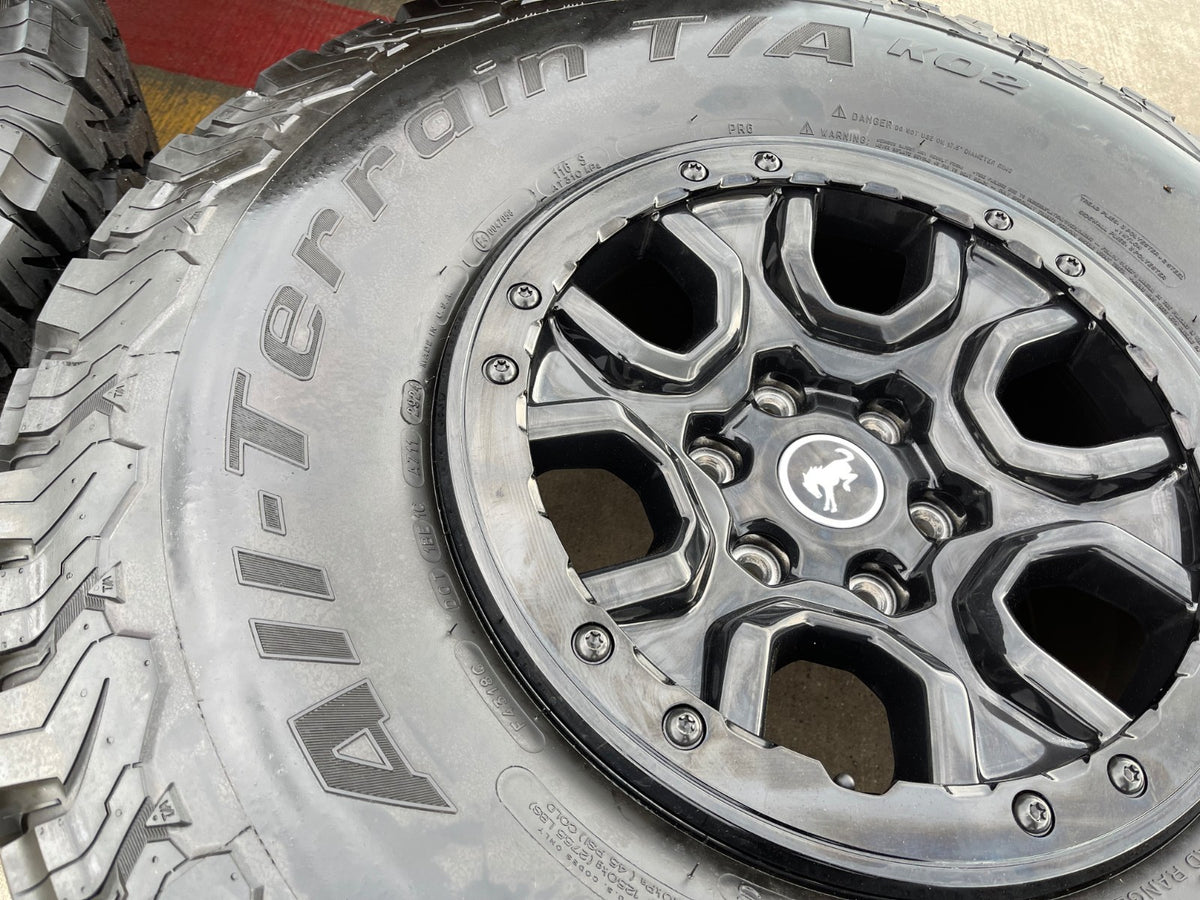 17" Ford Bronco SASQUATCH wheels rims BEADLOCK 10388 Ranger BFG KO2 A/T 37" SET