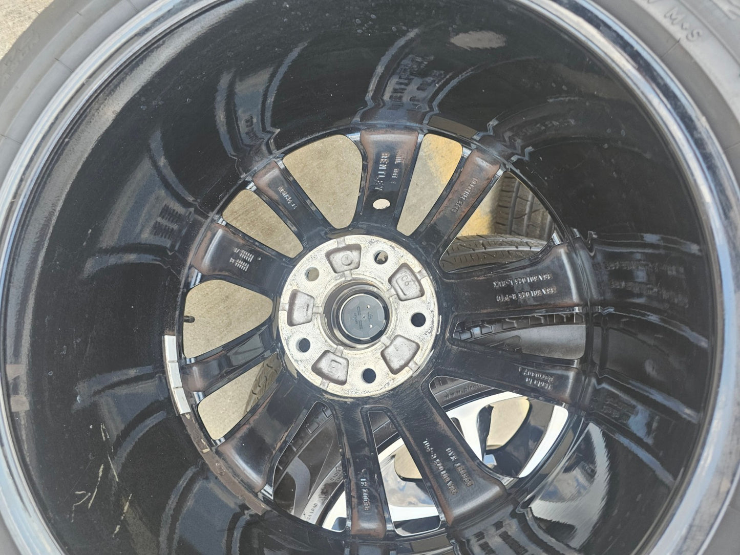 21" Bentley Bentayga OEM wheels rims black Mulliner Continental Flying Spur GT