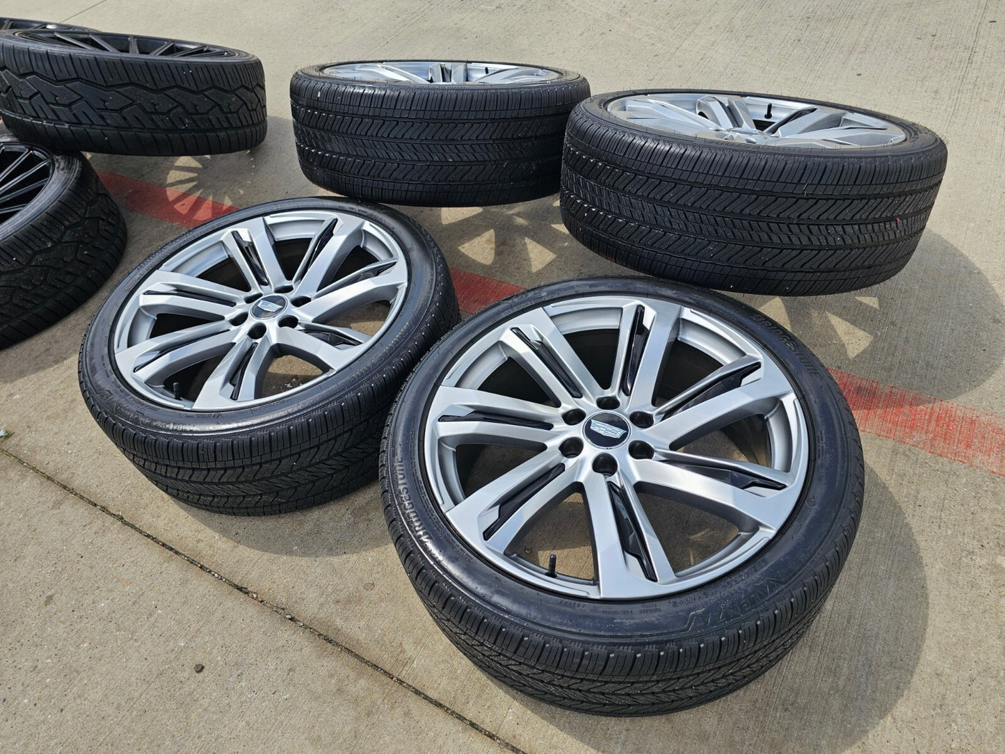 24" Cadillac Escalade V Platinum OEM wheel rim tire spare (1) 2025-2027 NEW
