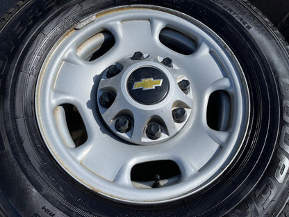 17" Chevy Silverado GMC Sierra 2500 OEM 8095 wheels rims SET tires COOPER HT3