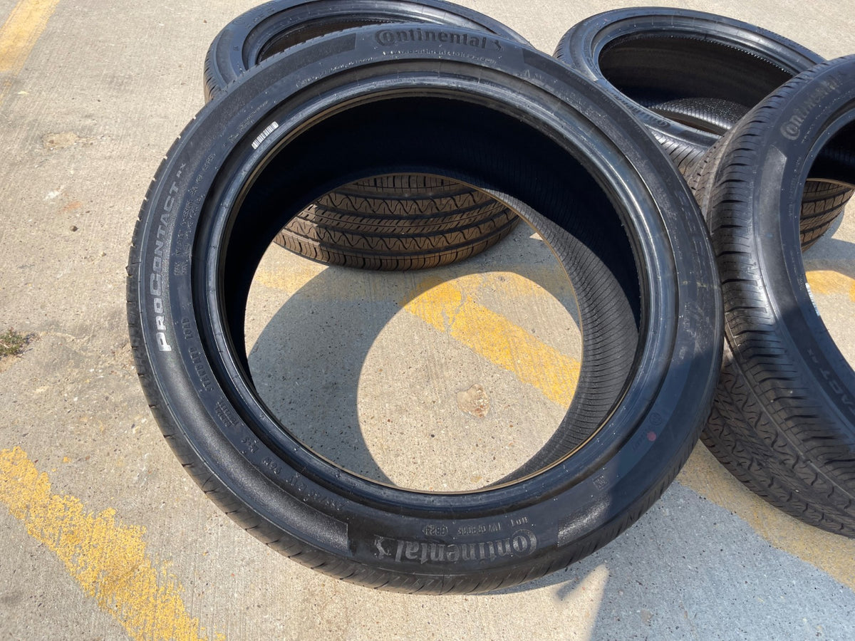 (4) 255/40/19 Continental Contipro Contact RX 96W M+S SL 255/40R19 tires NEW