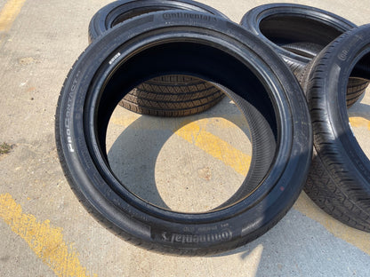(4) 255/40/19 Continental Contipro Contact RX 96W M+S SL 255/40R19 tires NEW