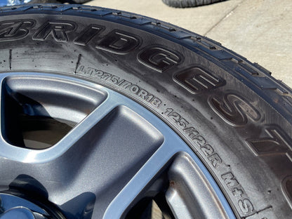 18" Ford F-250 F-350 Lariat FX-4 OEM wheels 10480 10298 tires BRIDGESTONE SET