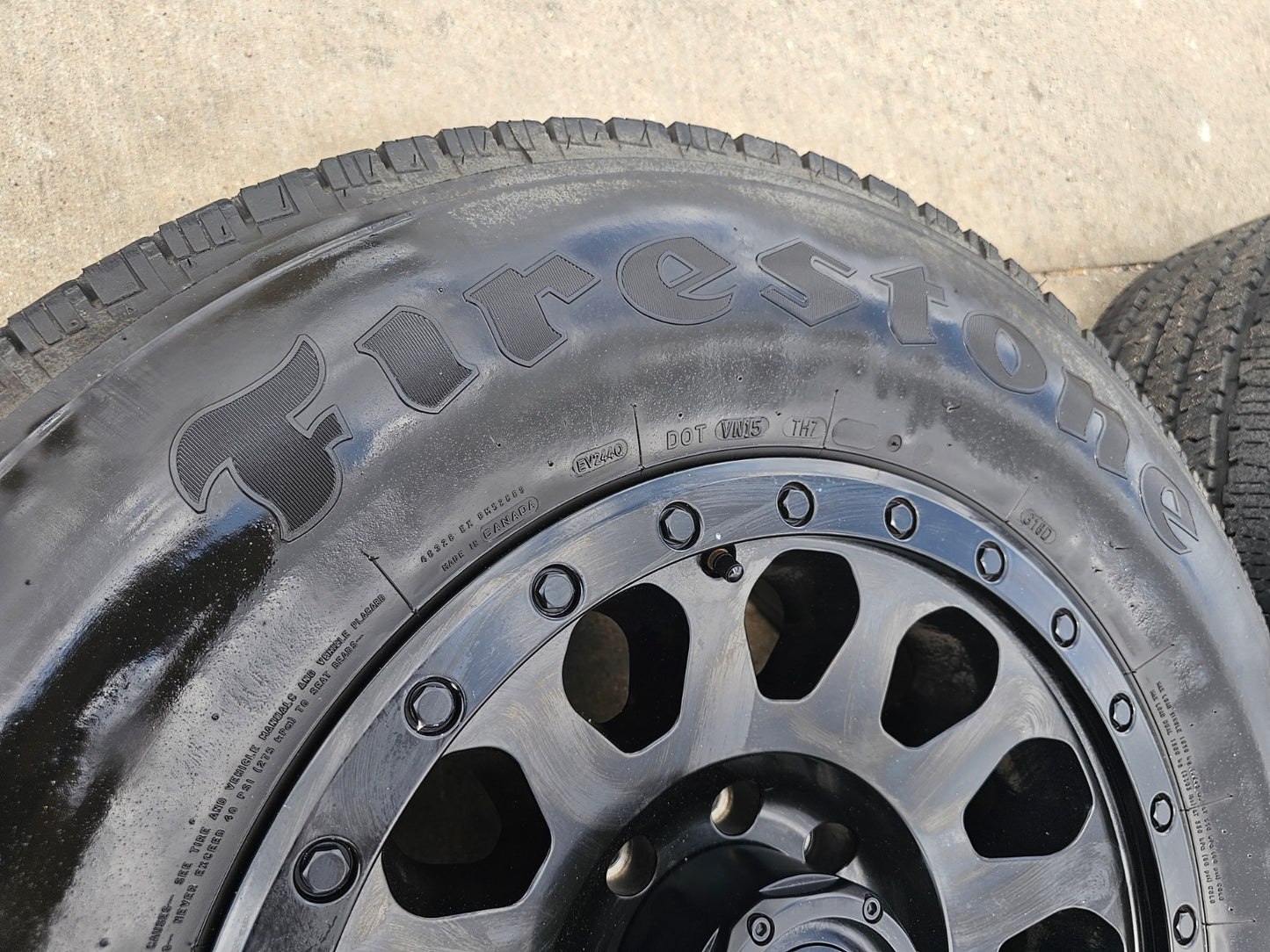 18" FUEL Vector D579 Dodge Ram 2500 3500 wheels rims SET FIRESTONE