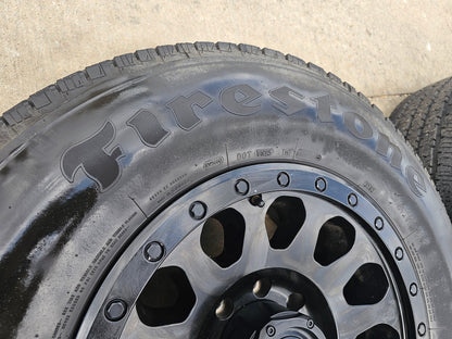 18" FUEL Vector D579 Dodge Ram 2500 3500 wheels rims SET FIRESTONE