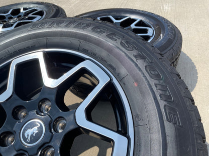 18" Ford Bronco wheels rims black 95213 Ranger SET BRIDGESTONE DUELER A/T NEW
