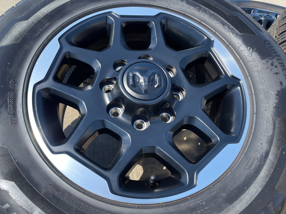 18" Dodge RAM 2500 3500 OEM 68629288 wheels rims tires CONTINENTAL SET
